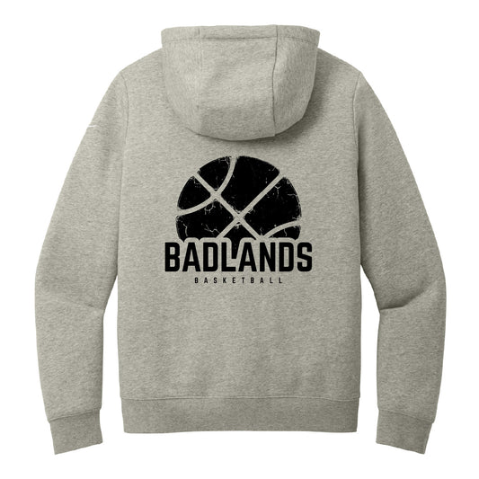 Badlands Basketball Grey Unisex Zip Performance Hoodie (BLBBT003/004-DR1513)