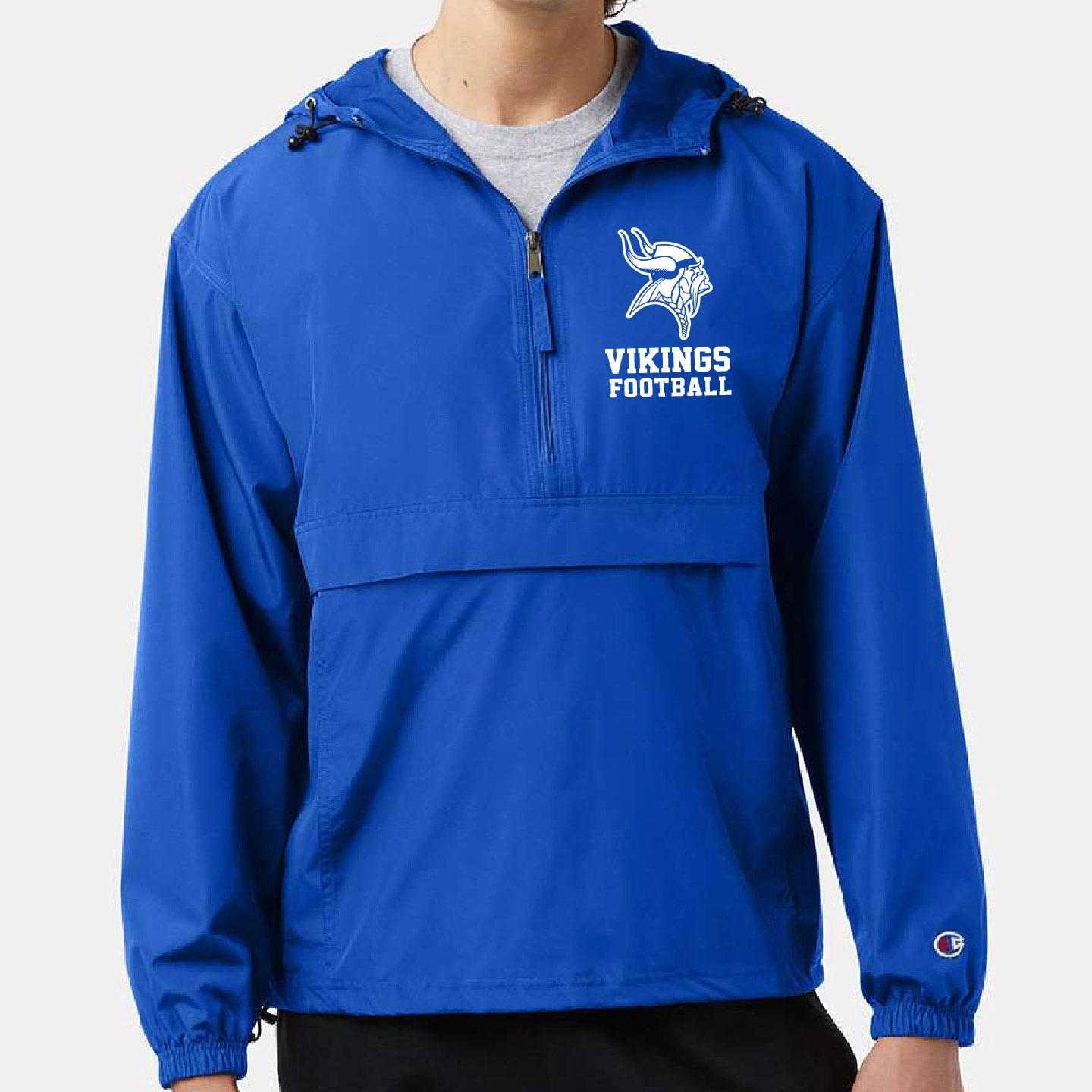 CHHS Vikings Football Unisex Champion Half Zip Windbreaker (CHFB26T002-CO200)