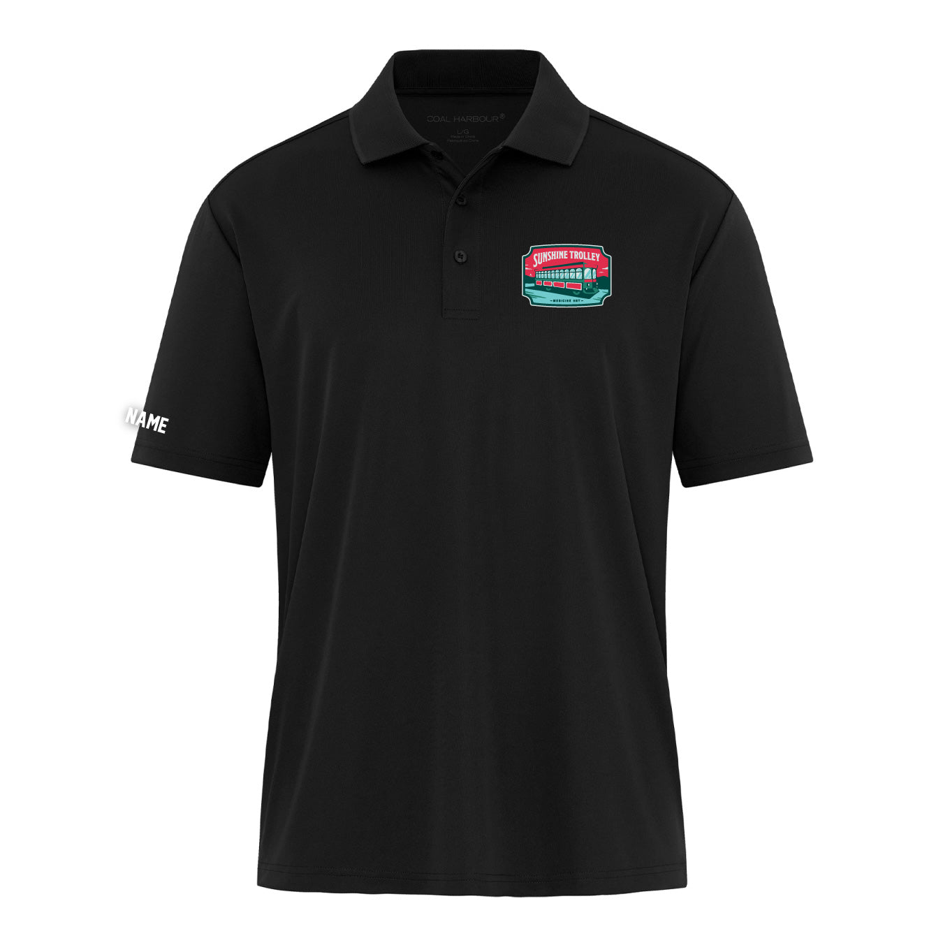 Sunshine Trolley ADULT Performance Polo Shirt (TEFT026-S365)