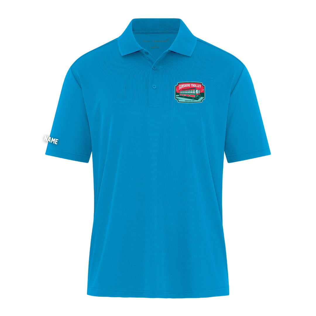 Sunshine Trolley ADULT Performance Polo Shirt (TEFT026-S365)