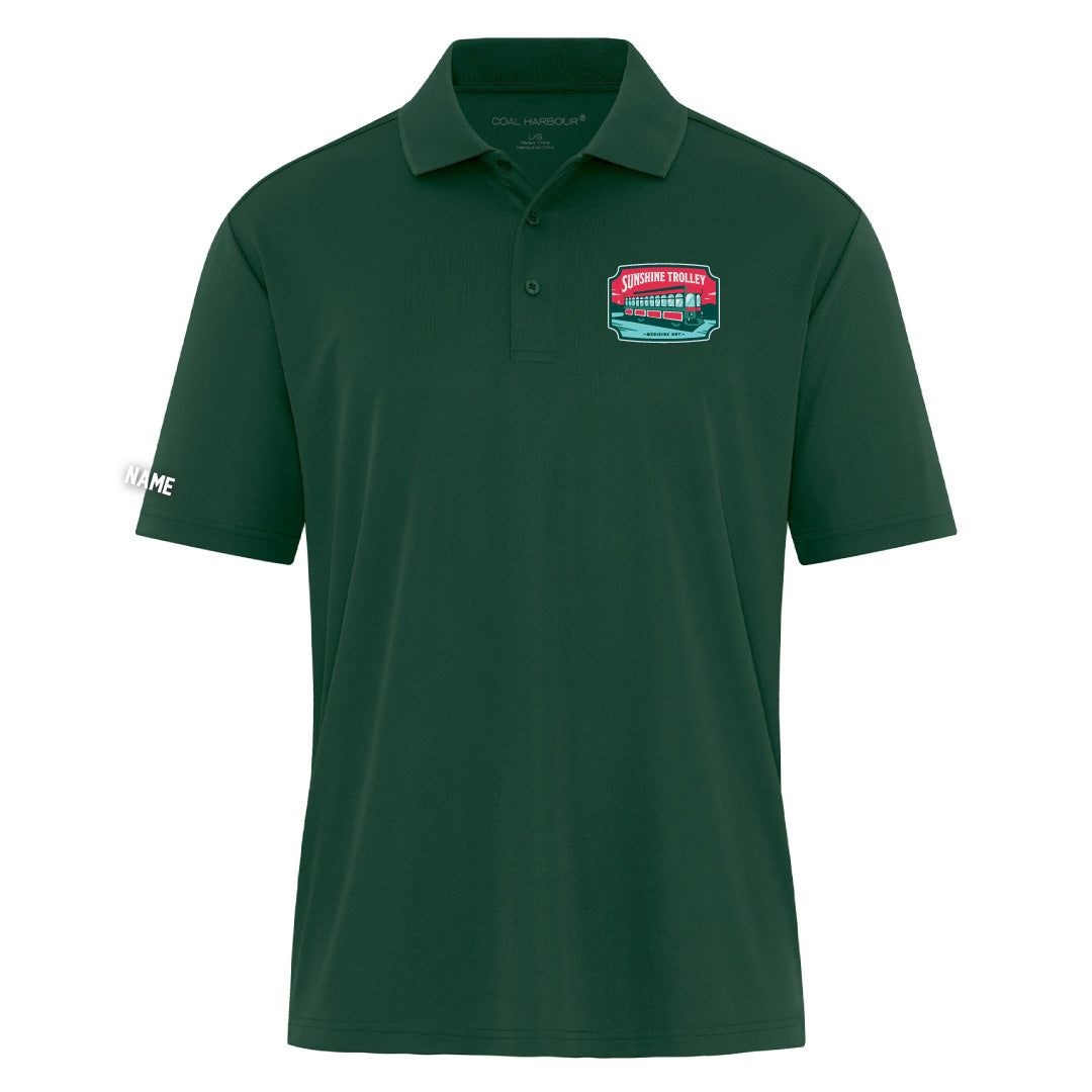 Sunshine Trolley ADULT Performance Polo Shirt (TEFT026-S365)