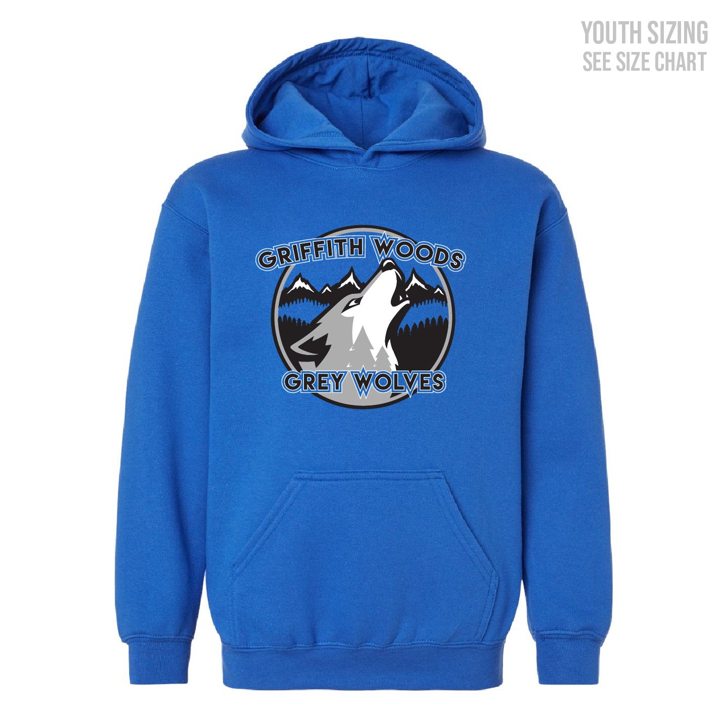 GWS YOUTH Pullover Blue Hoodie (GWST004-3322)