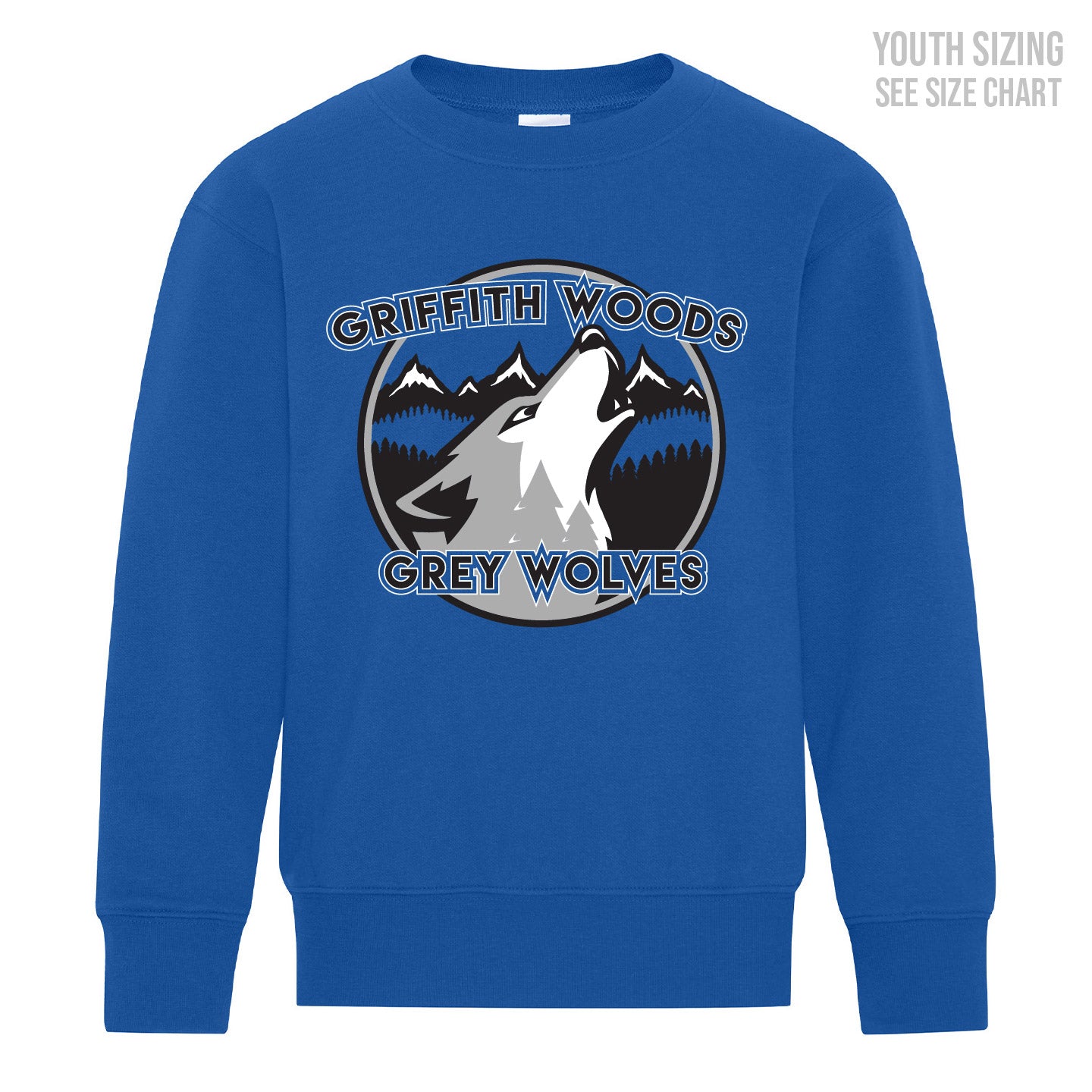 GWS YOUTH Blue Crewneck Sweatshirt (GWST004-Y2400)