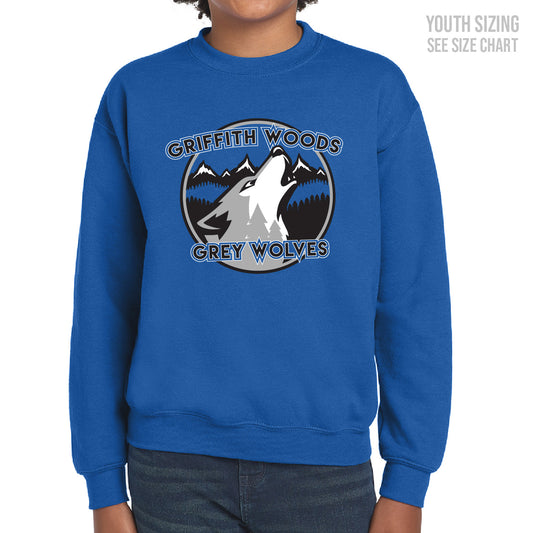 GWS YOUTH Blue Crewneck Sweatshirt (GWST004-Y2400)