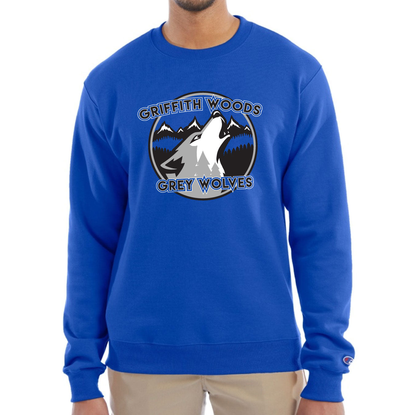 GWS Unisex Champion Blue Crewneck Sweatshirt (GWST003-S600)