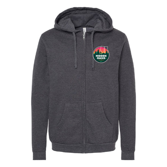 Hidden Oasis Unisex Zip Hoodie (HOT002-3331)