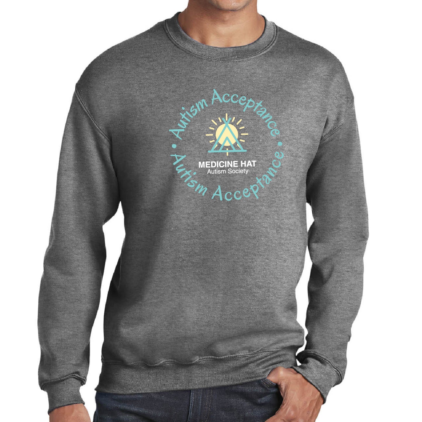 MH Autism Society Adult Crewneck Sweatshirt (MHAST005/006-18000)