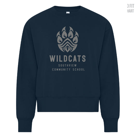 Southview School LADIES Cropped Crewneck Sweatshirt (SVST002-KOI2240L)