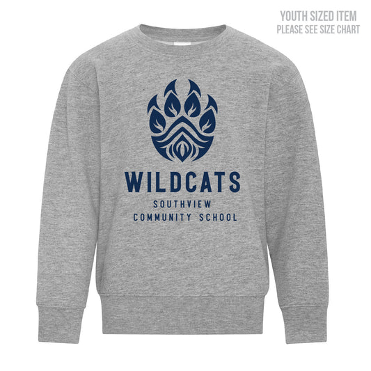 Southview School YOUTH Crewneck Sweatshirt (SVST001-Y2400)