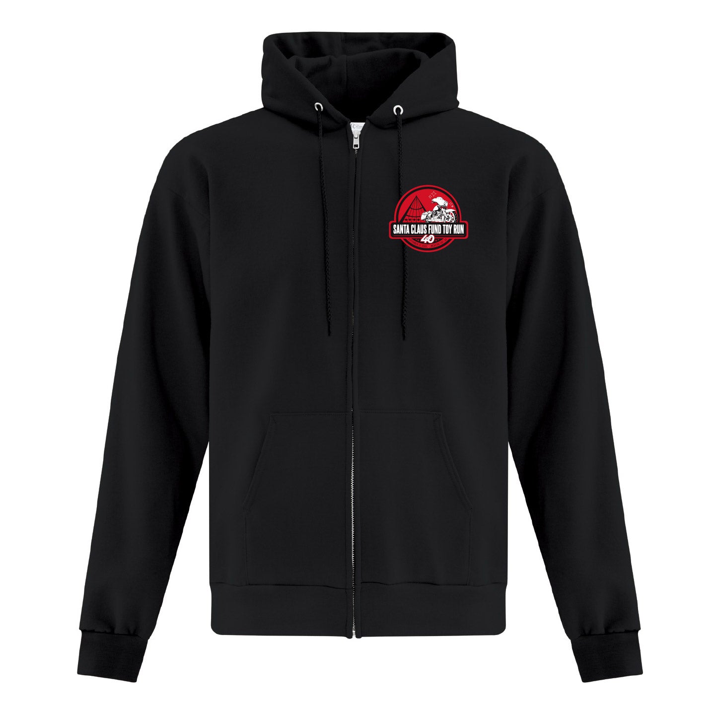 Santa Claus Toy Run Unisex Zip-Up Hoodie (SCTRT001/002-ATCF2600)