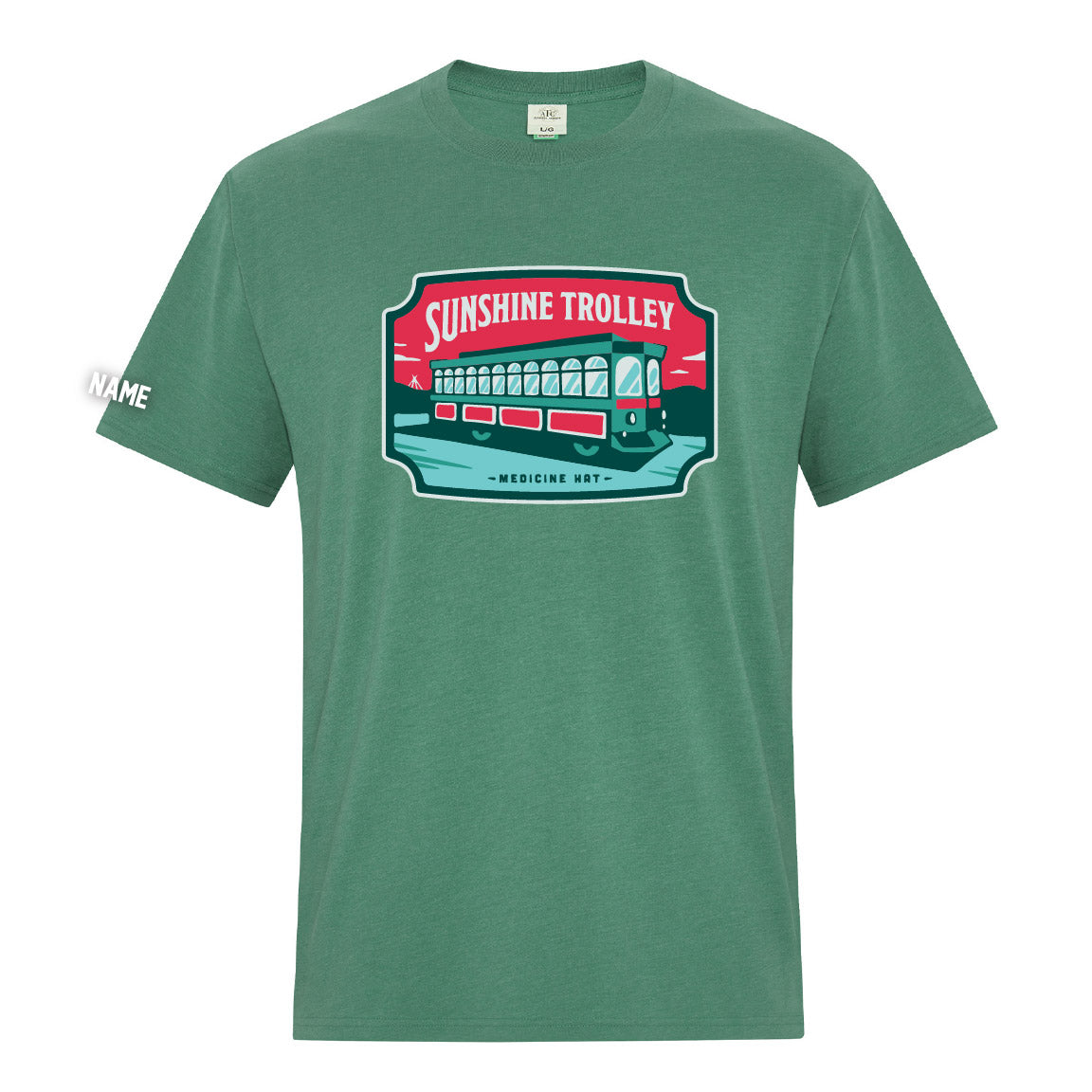 Sunshine Trolley Ringspun T-Shirt (TEFT015-ATC6040)