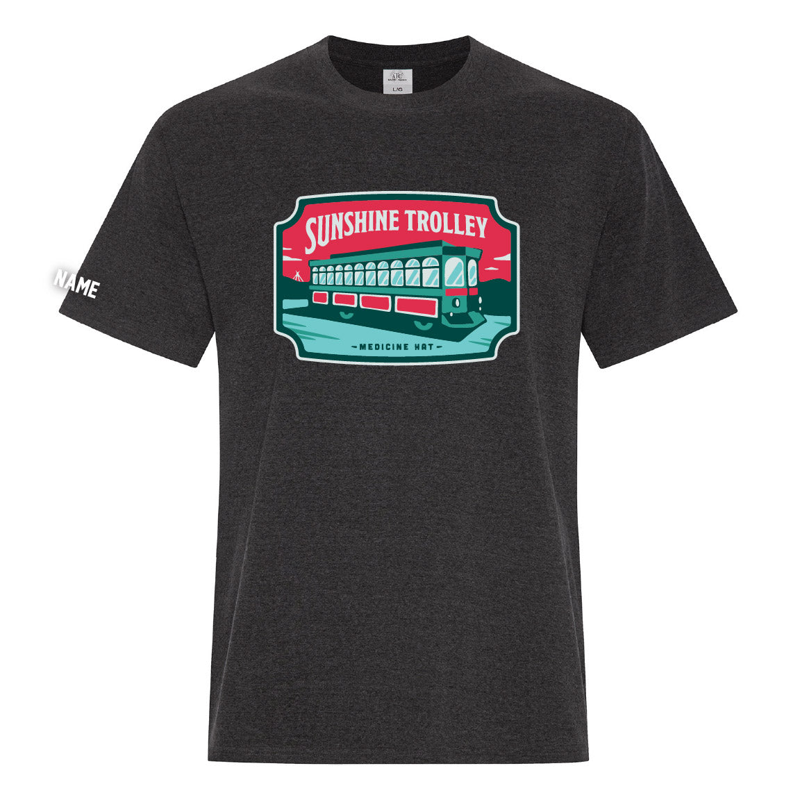 Sunshine Trolley Ringspun T-Shirt (TEFT015-ATC6040)