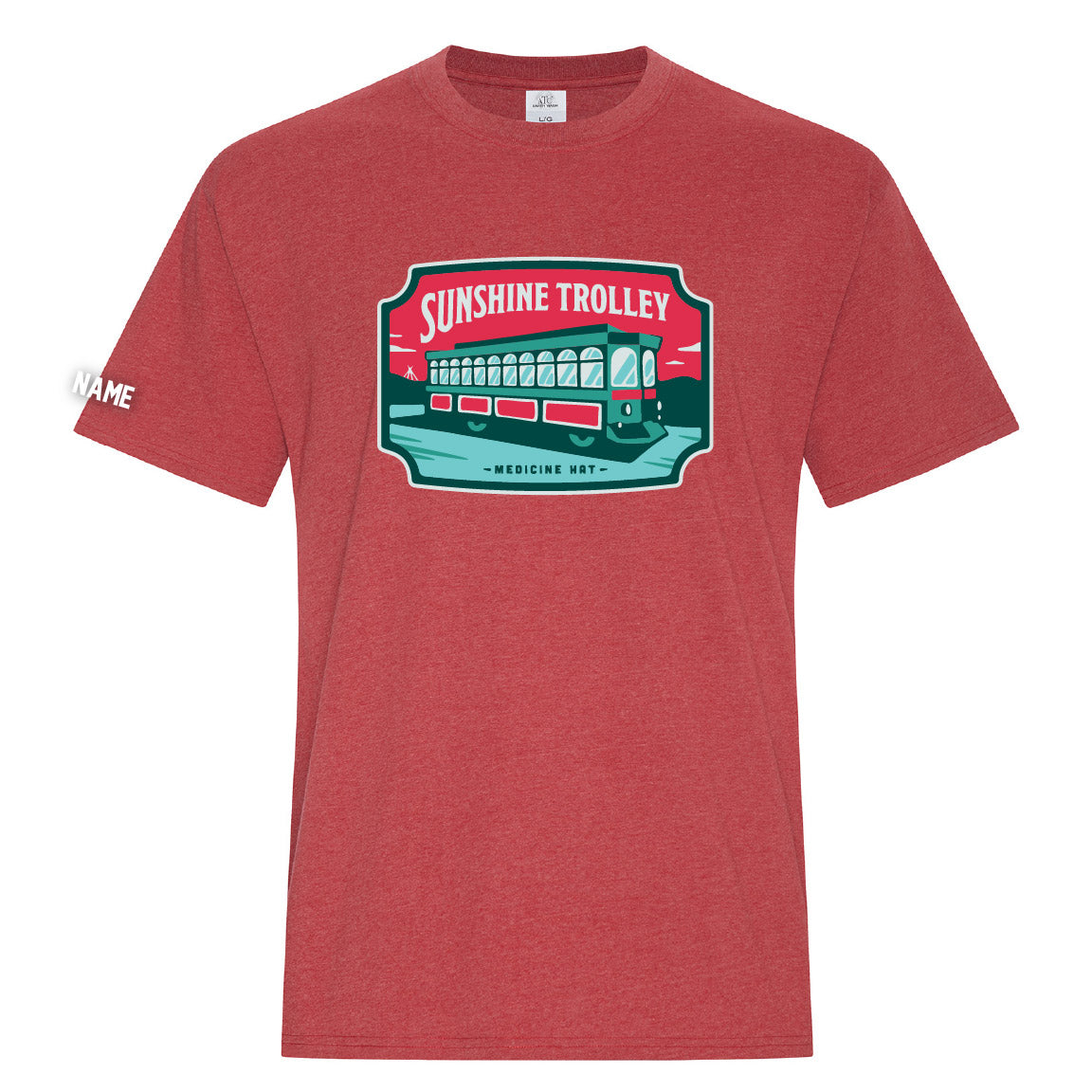 Sunshine Trolley Ringspun T-Shirt (TEFT015-ATC6040)