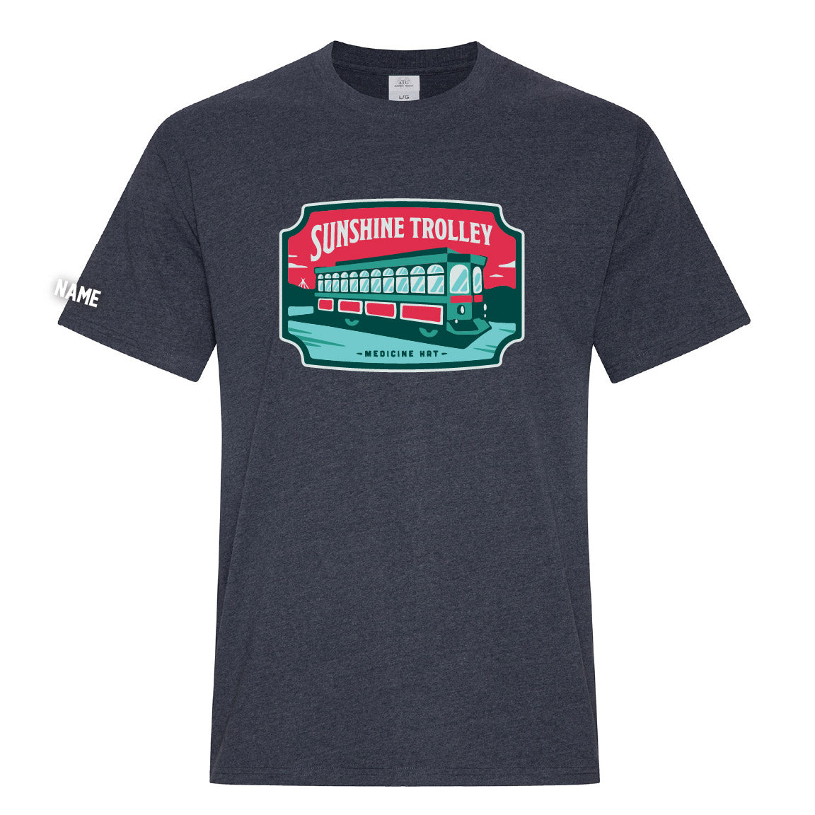 Sunshine Trolley Ringspun T-Shirt (TEFT015-ATC6040)