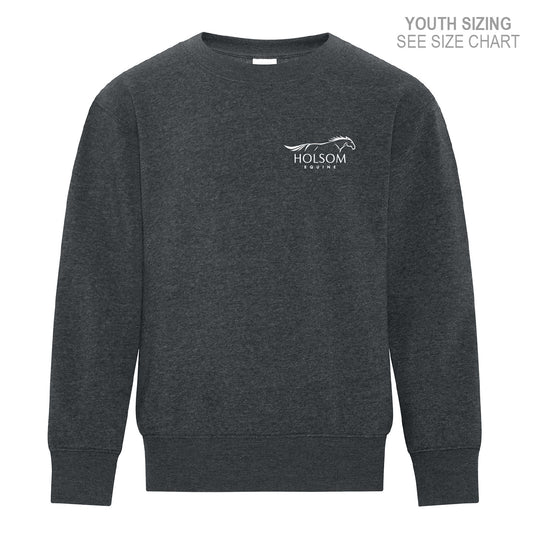 Holsom Equine YOUTH Crewneck Sweatshirt (HEQT001-18000B)