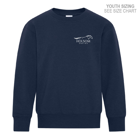Holsom Equine YOUTH Crewneck Sweatshirt (HEQT001-18000B)