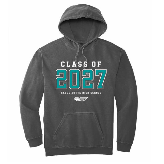 EBHS Grad 2027 Retro Pigment Dyed Unisex Hoodie (EBGR27T001-1567)