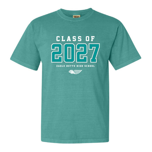 EBHS Grad 2027 Retro Dyed Unisex Ringspun T-Shirt (EBGR27T001-1717)