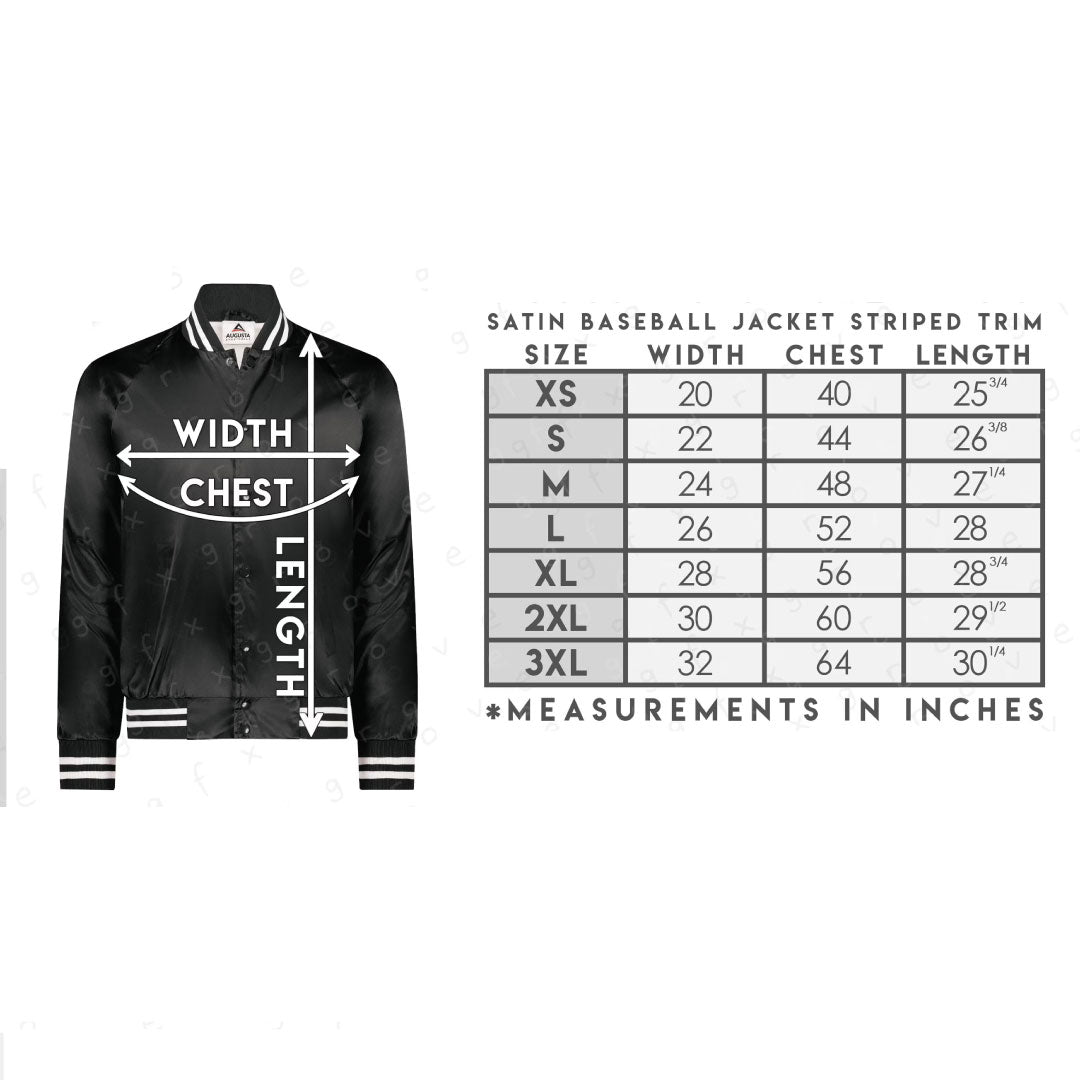 MH Lacrosse ADULT Satin Bomber Jacket (MHLXT003/006-3610) *SPECIAL ORDER