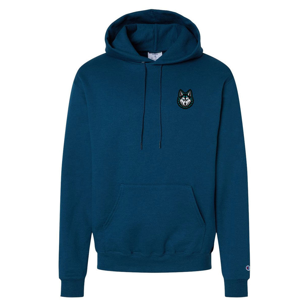 Evanston Heights Wolf Patch Unisex Champion Hoodie (EHP001-S700)