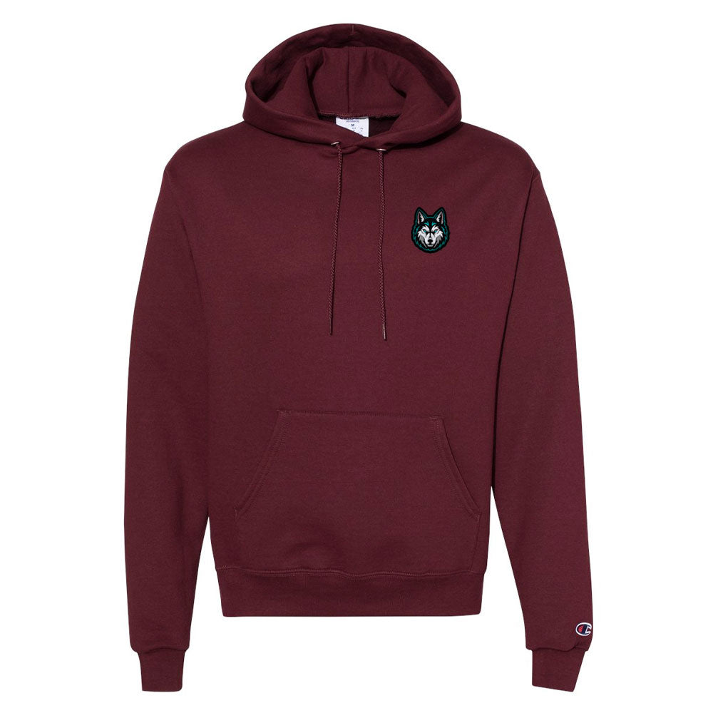 Evanston Heights Wolf Patch Unisex Champion Hoodie (EHP001-S700)