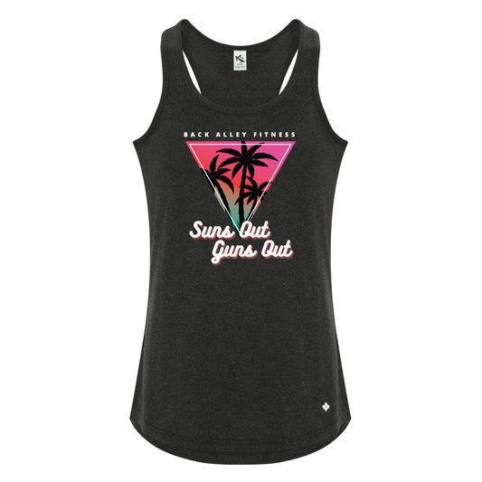 BAF Suns Out Ladies Racerback Triblend Tank (TSUN-KOI8035L)