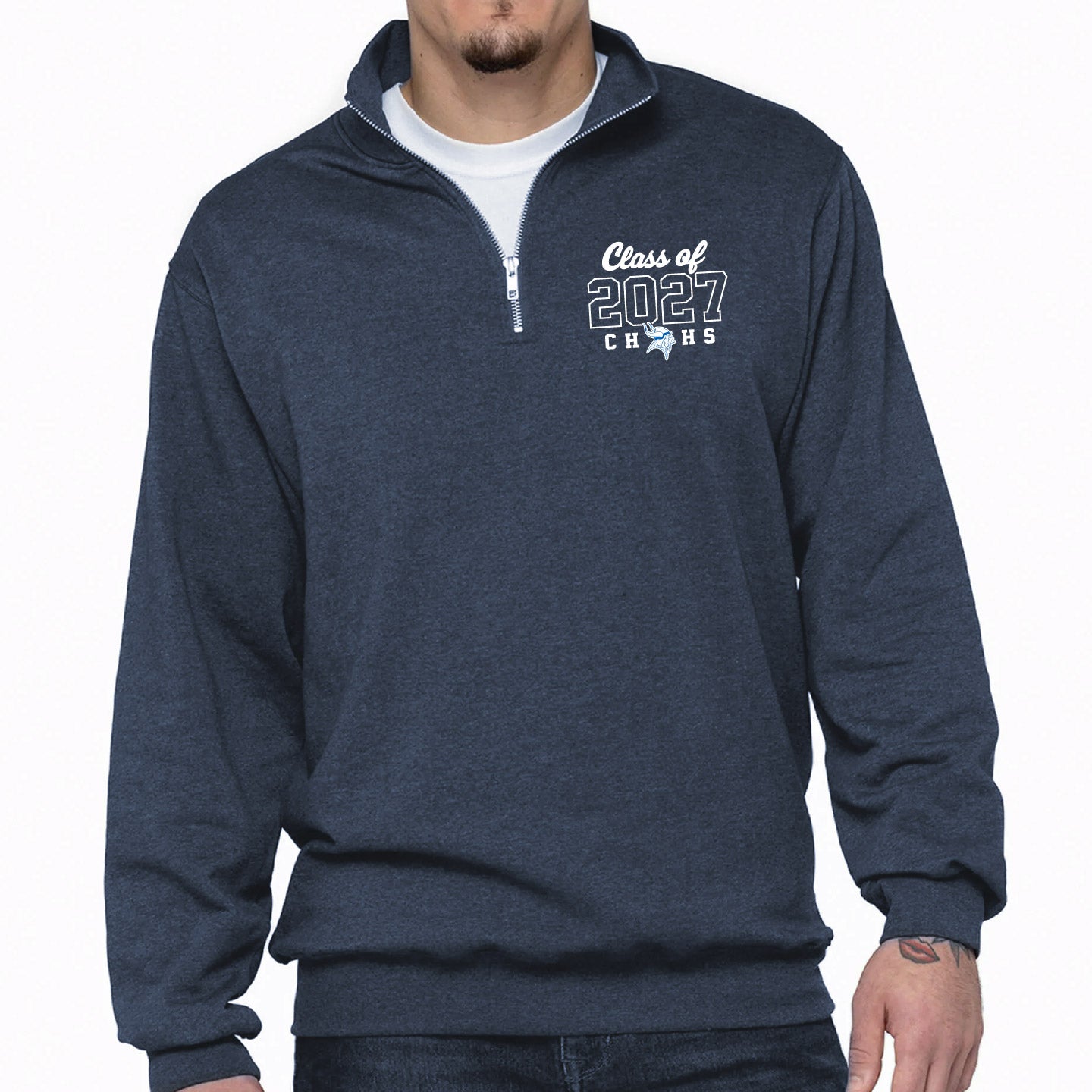 CHHS Grad 2027 1/4 Zip Unisex Sweatshirt (CHGRD27T002-ATCF6700)
