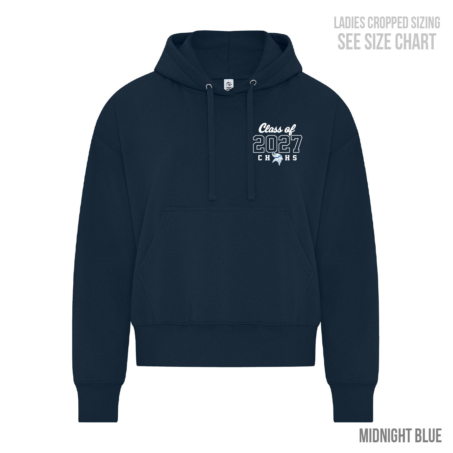 CHHS Grad 2027 LADIES Cropped Hoodie (CHGRD27T002-KOI2250L)