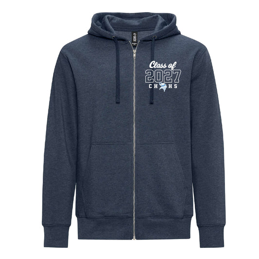 CHHS Grad 2027 Unisex Triblend Zip Hoodie (CHGRD27T002-KOI2052)