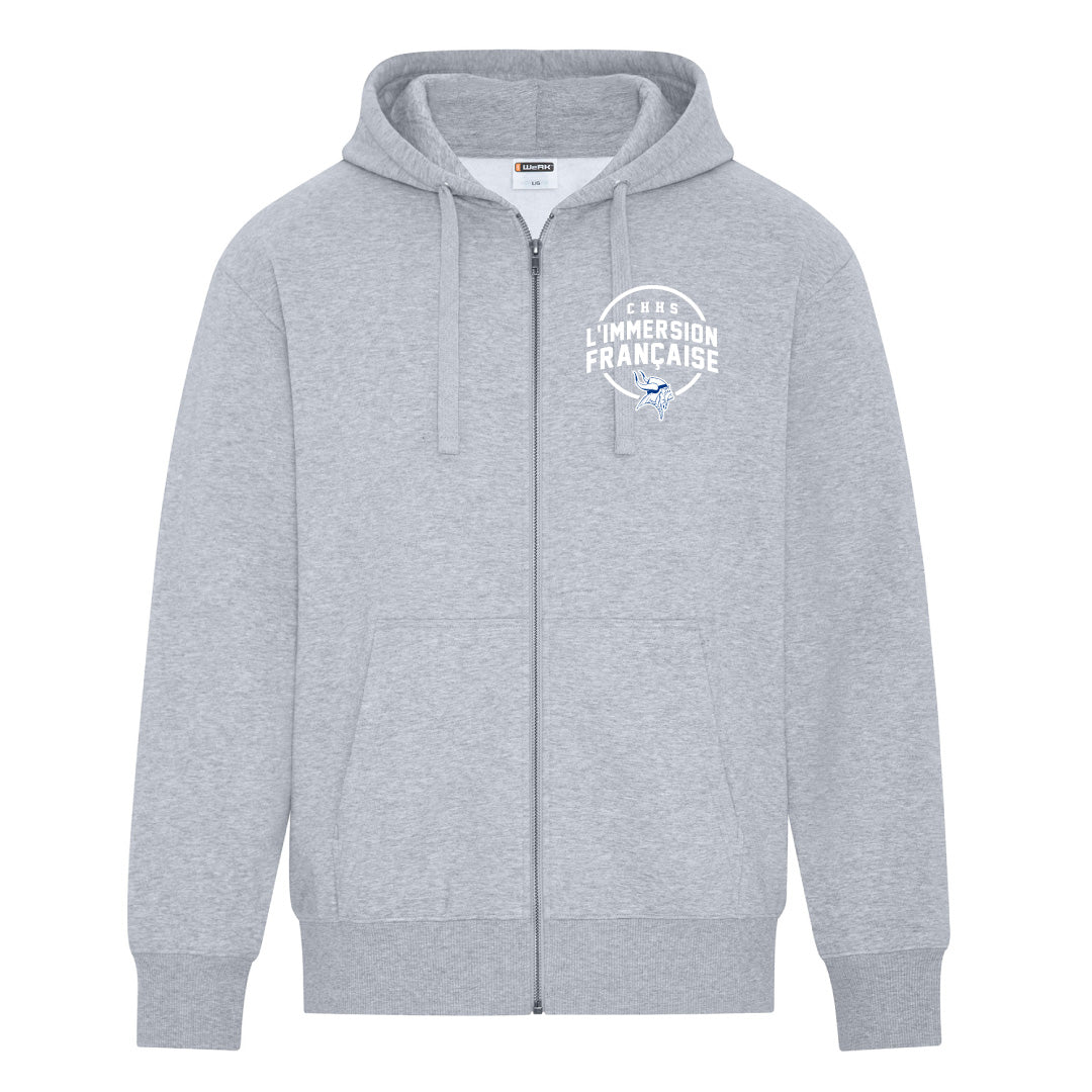 CHHS Staff L'immersion Française Unisex Heavyweight Zip Hoodie (CHSTFT006-WERK422)