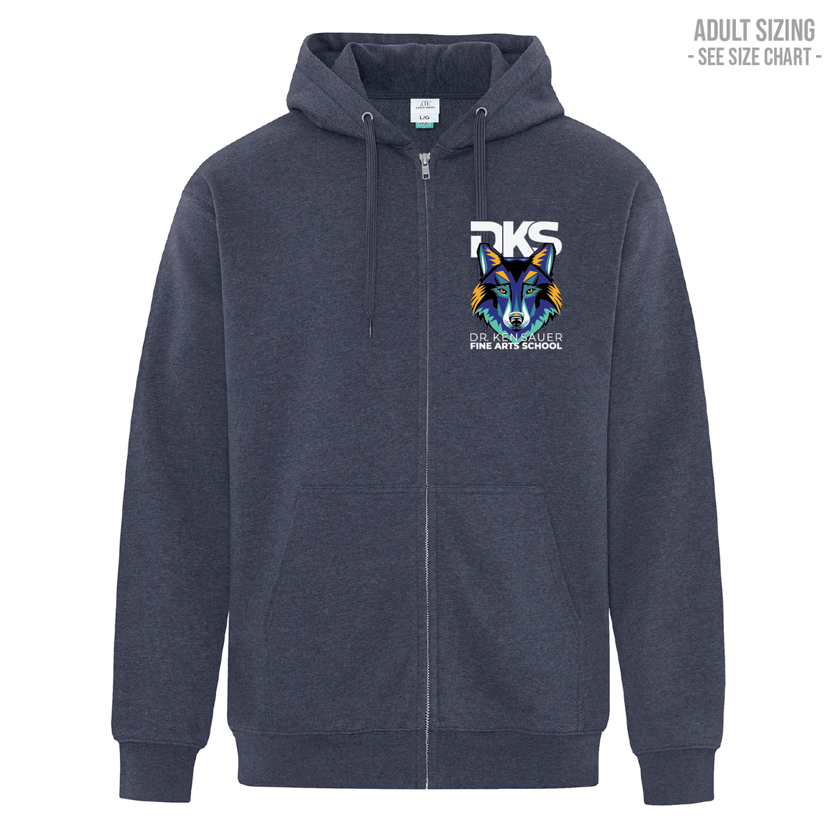Dr. Ken Sauer Unisex Zip Hoodie (DKST009/010-F6600)