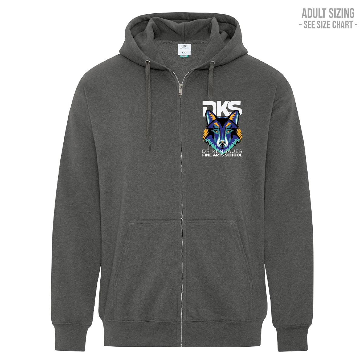 Dr. Ken Sauer Unisex Zip Hoodie (DKST009/010-F6600)