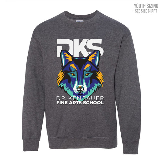 Dr. Ken Sauer Fine Arts YOUTH Crewneck Sweatshirt (DKST007-18000B)