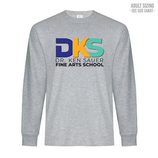 Dr. Ken Sauer Type Logo ADULT Longsleeve T-Shirt (DKST008-ATC2015)