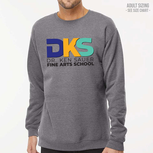 Dr. Ken Sauer Type Logo ADULT Crewneck Sweatshirt (DKST008-3340)