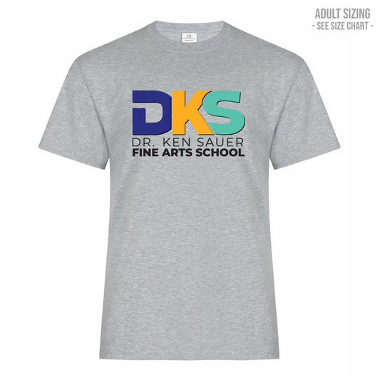 Dr. Ken Sauer Type Logo ADULT T-Shirt (DKST008-ATC2000)