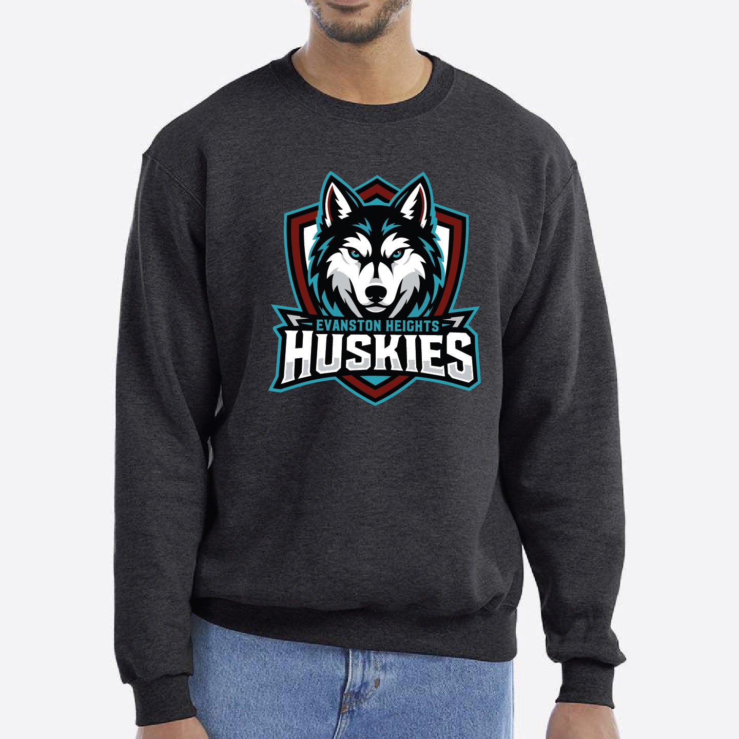 Evanston Heights Shield Unisex Champion Crewneck Sweatshirt (EHT001-S600)