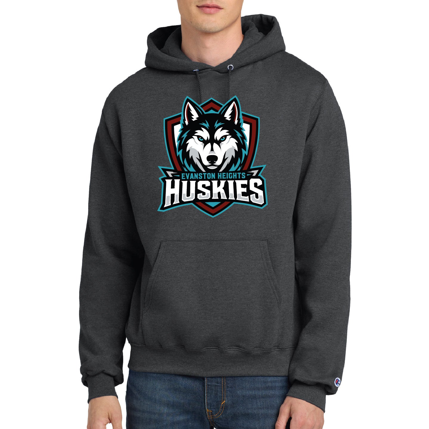 Evanston Heights Shield Unisex Champion Hoodie (GWST001-S700)