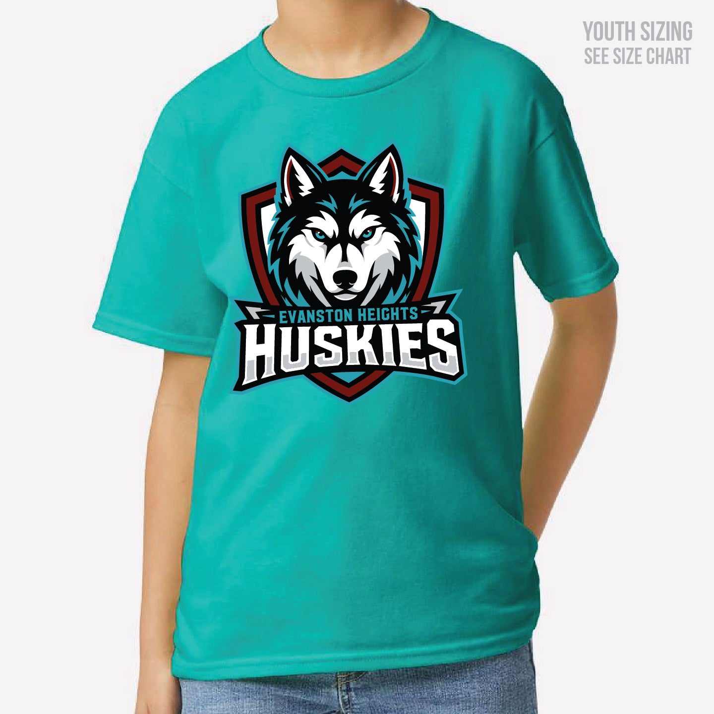 Evanston Heights Shield Youth T-Shirt (EHT002-2000B)