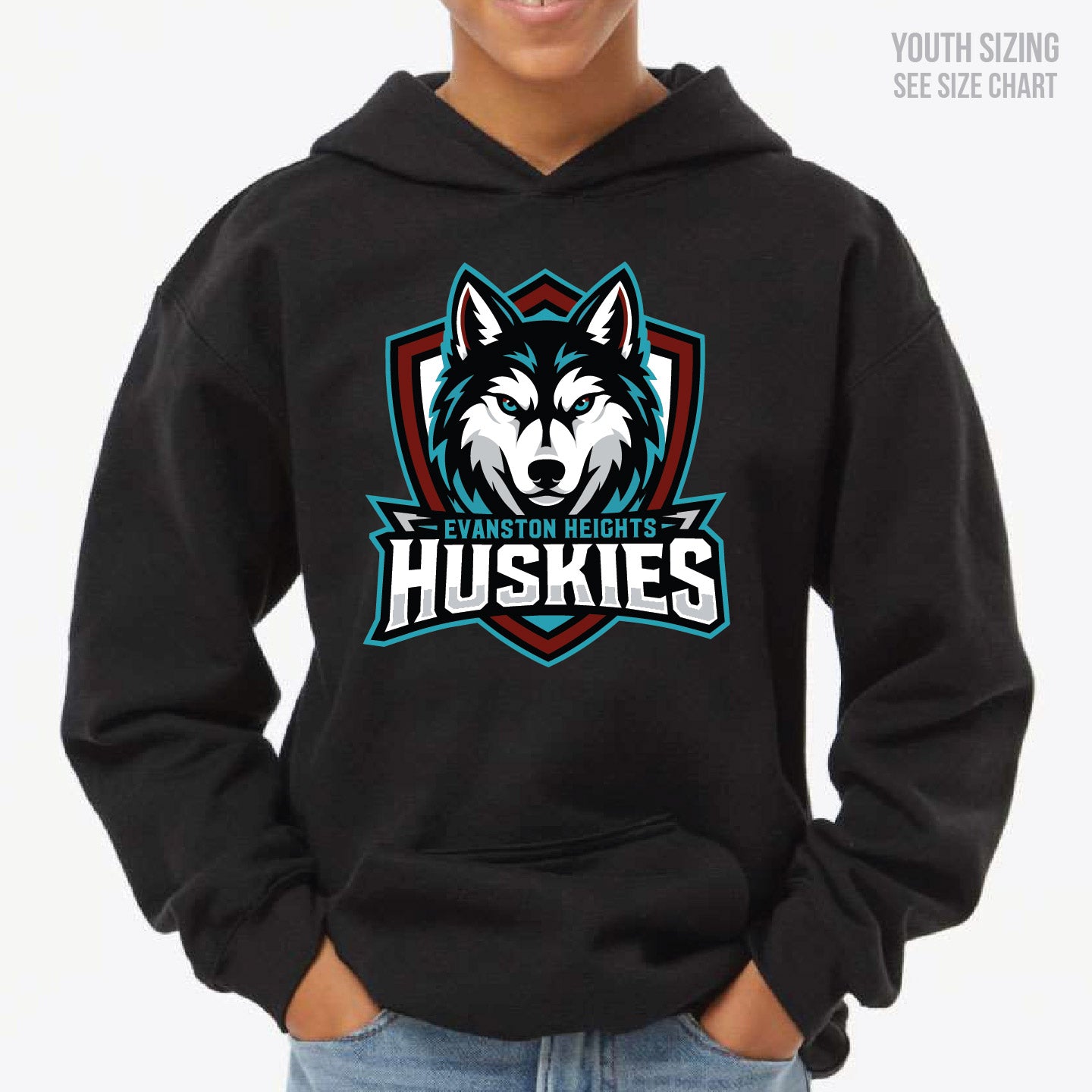 Evanston Heights Shield YOUTH Pullover Hoodie (EFT002-3322)