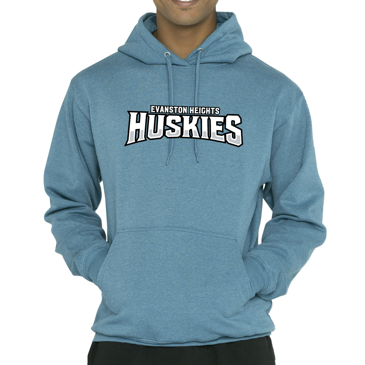 Evanston Heights Logotype Unisex Pullover Hoodie (EHT005-ATCF6500)