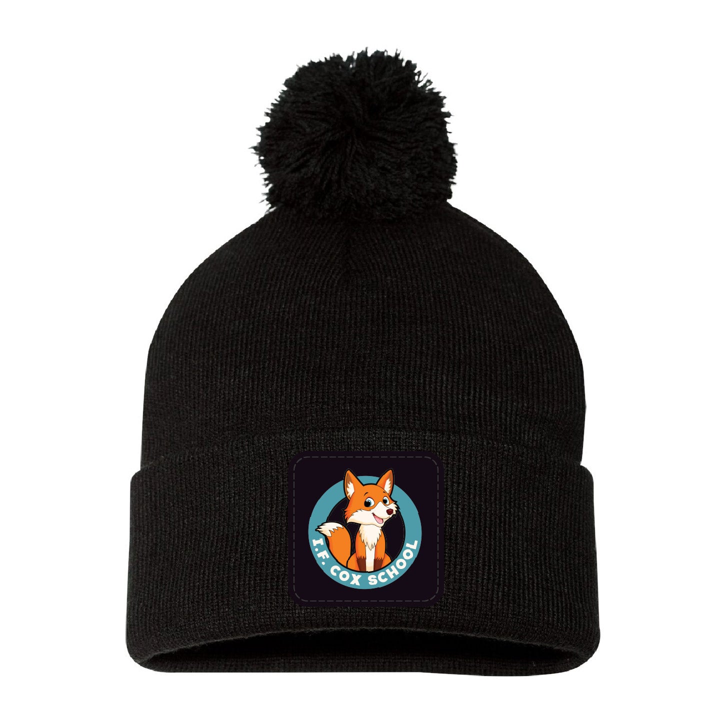 I.F. Cox School Pom Pom Beanie with Patch (IFCP001-SP15)