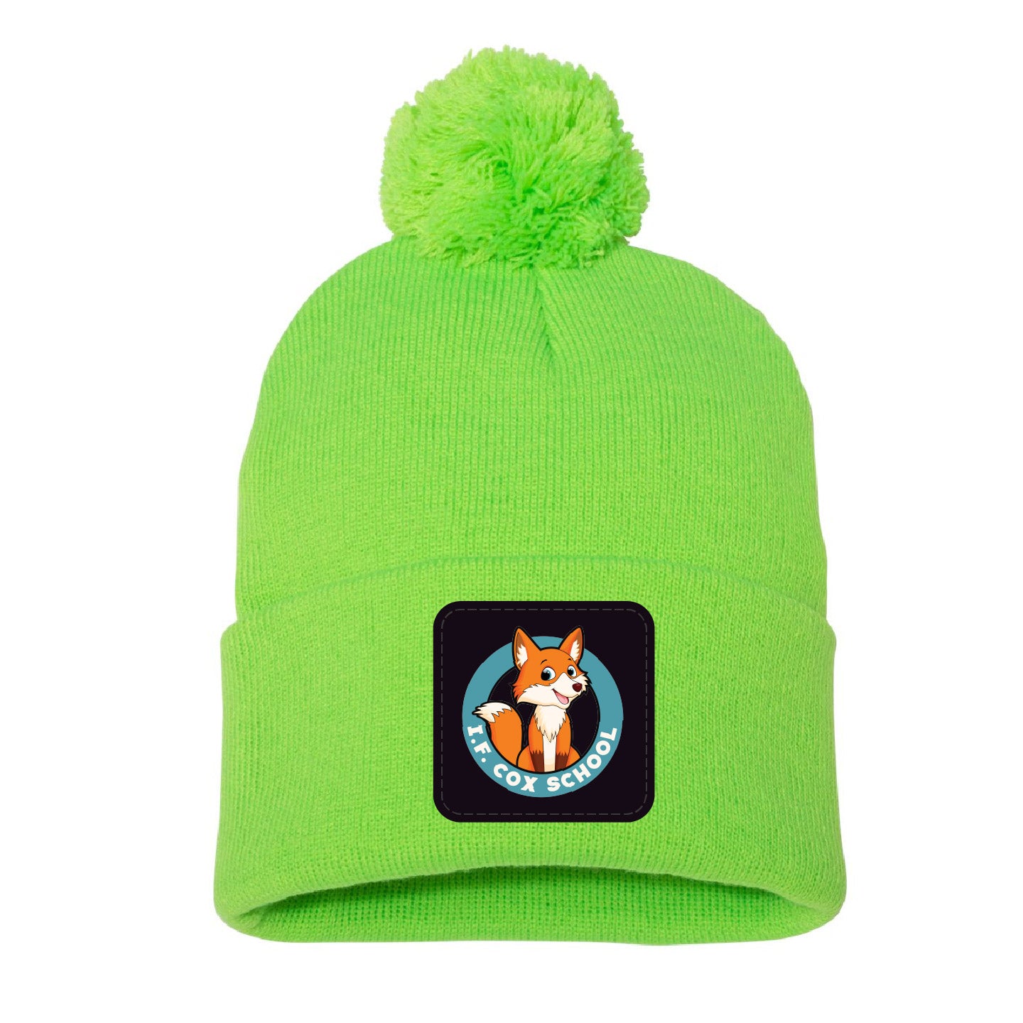 I.F. Cox School Pom Pom Beanie with Patch (IFCP001-SP15)