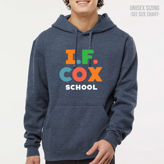 I.F. Cox School Type Design ADULT Pullover Hoodie (IFCT003-3320)
