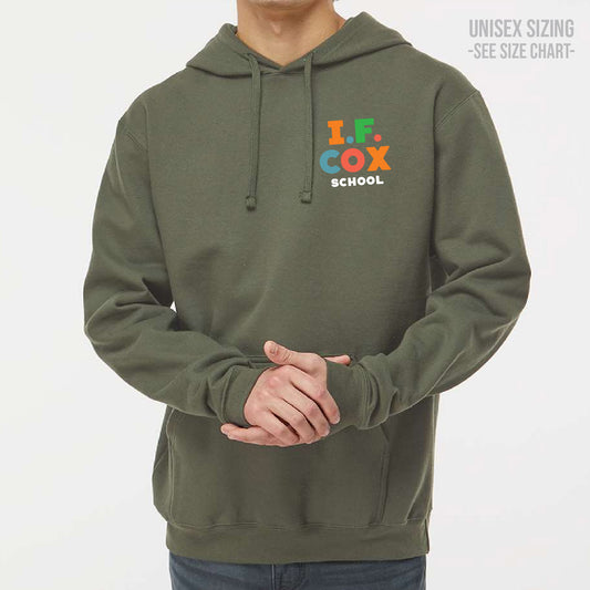 I.F. Cox School LC Logo ADULT Pullover Hoodie (IFCT005-3320)