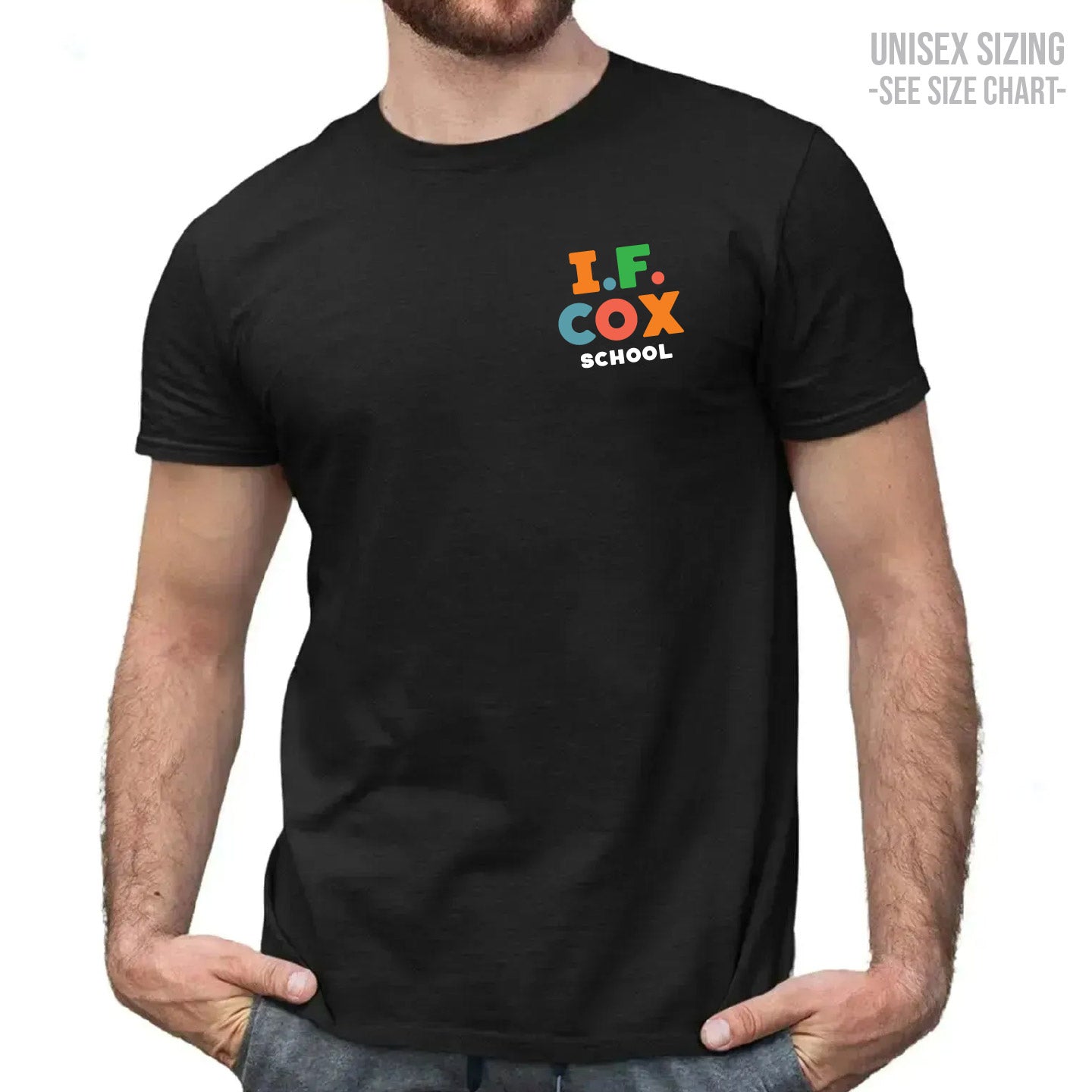 I.F. Cox School LC Logo ADULT T-Shirt (IFCT005-64000)