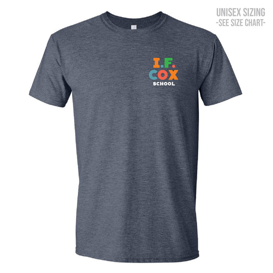 I.F. Cox School LC Logo ADULT T-Shirt (IFCT005-64000)