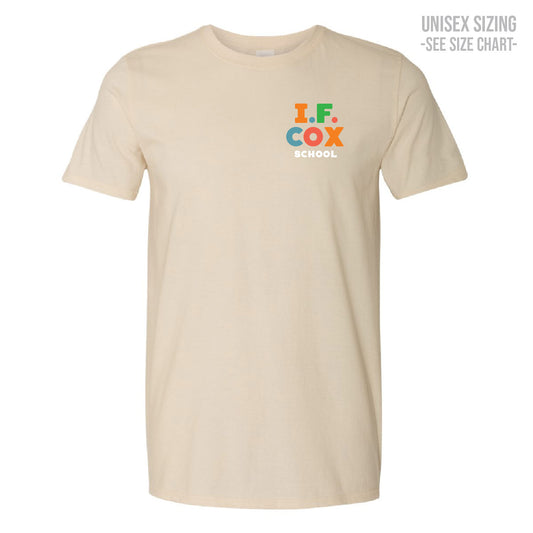 I.F. Cox School LC Logo ADULT T-Shirt (IFCT005-64000)