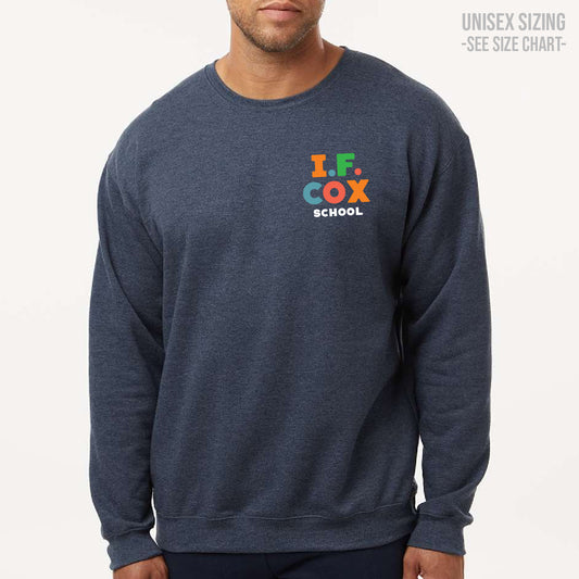 I.F. Cox School LC Logo ADULT Crewneck Sweatshirt (IFCT005-3340)