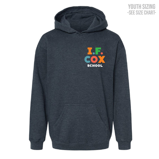 I.F. Cox School LC Logo YOUTH Pullover Hoodie (IFCT005-3322)